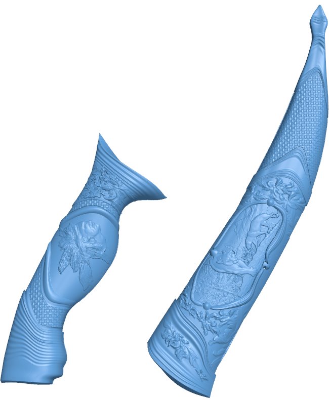 Knife pattern T0006837 download free stl files 3d model for CNC wood carving