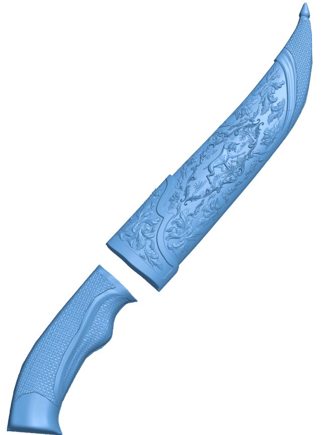 Knife pattern T0006838 download free stl files 3d model for CNC wood carving