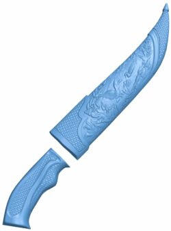 Knife pattern T0006839 download free stl files 3d model for CNC wood carving