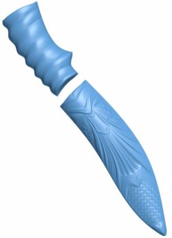 Knife pattern T0006840 download free stl files 3d model for CNC wood carving