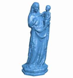 Madonna and Child at Bode Museum, Berlin – scan B009965 file Obj or Stl free download 3D Model for CNC and 3d printer