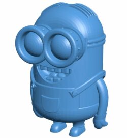 Minion Dave B010107 file Obj or Stl free download 3D Model for CNC and 3d printer