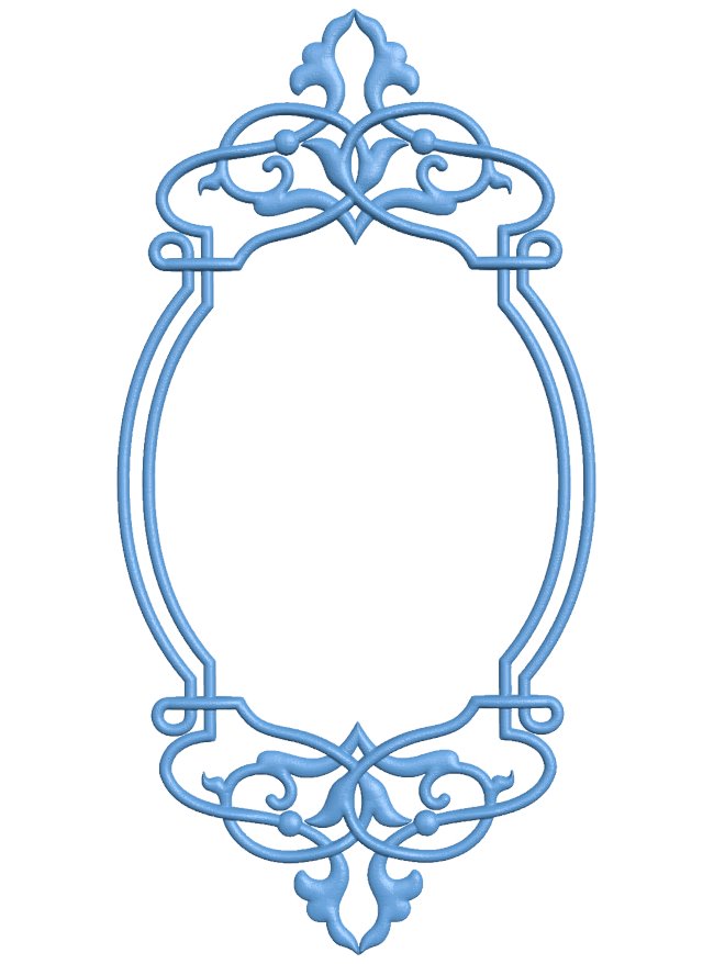 Mirror frame pattern T0006765 download free stl files 3d model for CNC wood carving