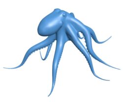 Octopus B010151 file Obj or Stl free download 3D Model for CNC and 3d printer