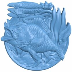 Perch fish T0006771 download free stl files 3d model for CNC wood carving