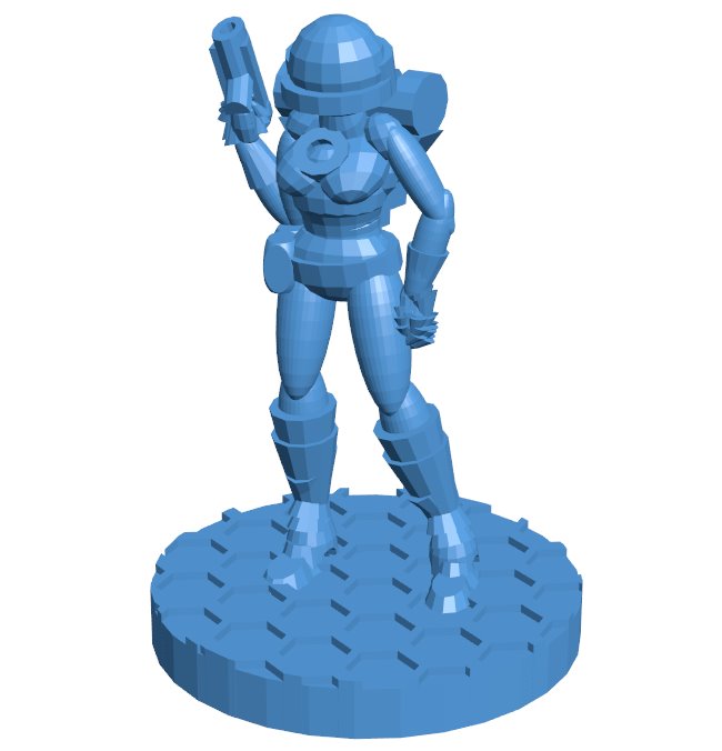 Space girl B010017 file Obj or Stl free download 3D Model for CNC and 3d printer