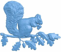 Squirrel T0006739 download free stl files 3d model for CNC wood carving