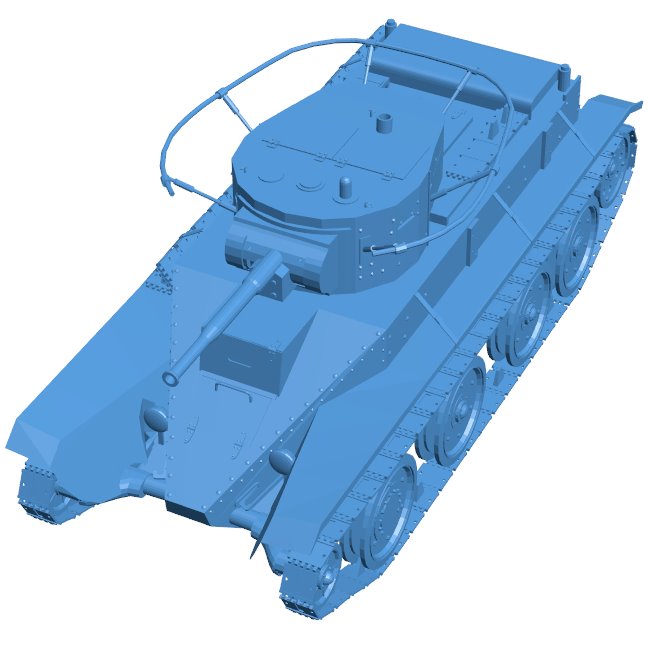 Tank BT5 B010214 file Obj or Stl free download 3D Model for CNC and 3d printer