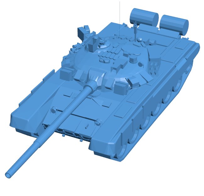Tank T-90 B010005 file Obj or Stl free download 3D Model for CNC and 3d printer