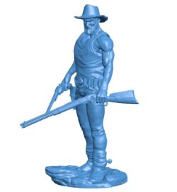 U.S. Marshal Logan – Action Western B009996 file Obj or Stl free download 3D Model for CNC and 3d printer