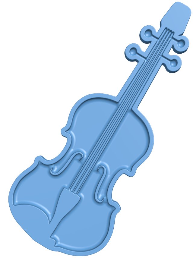 Violin pattern T0007100 download free stl files 3d model for CNC wood carving