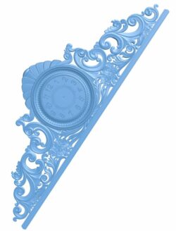 Wall clock pattern T0007020 download free stl files 3d model for CNC wood carving
