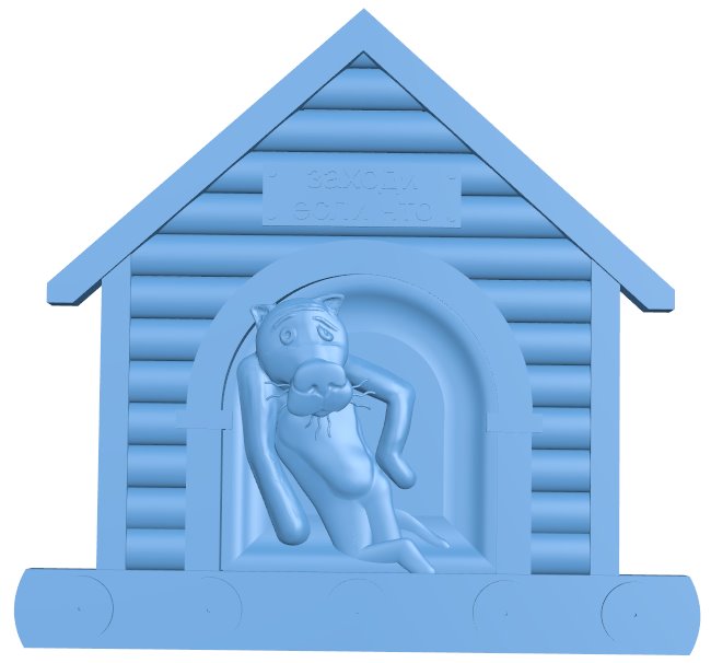 Wolf housekeeper T0006660 download free stl files 3d model for CNC wood carving