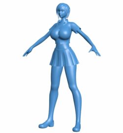 Women B010191 file Obj or Stl free download 3D Model for CNC and 3d printer