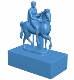 Youth on Horseback at the British Museum, London – scan B009942 file Obj or Stl free download 3D Model for CNC and 3d printer