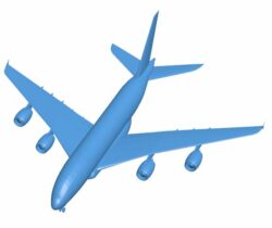 A380 aircraft B010366 file Obj or Stl free download 3D Model for CNC and 3d printer