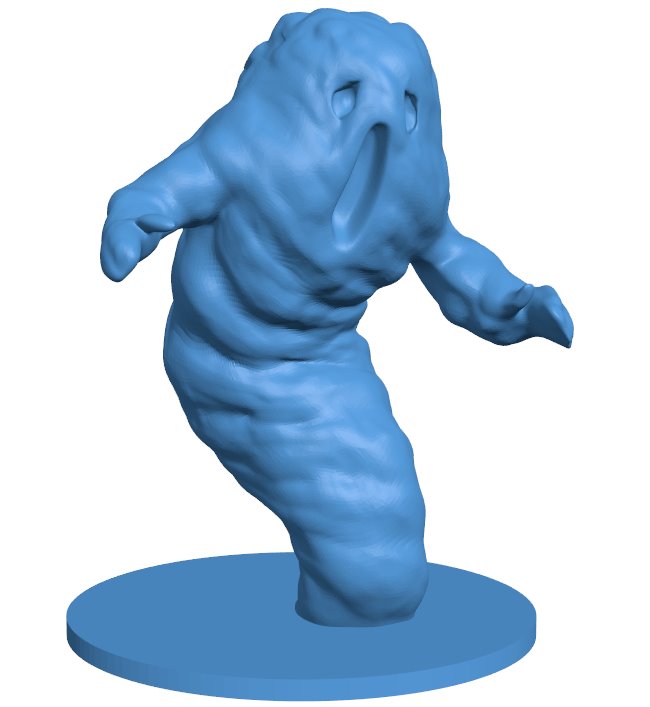 Air elemental B010317 file Obj or Stl free download 3D Model for CNC and 3d printer