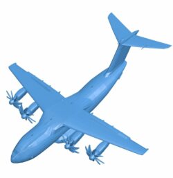 Airbus A400m B010410 file Obj or Stl free download 3D Model for CNC and 3d printer