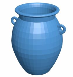 Ancient Vase B010435 file Obj or Stl free download 3D Model for CNC and 3d printer