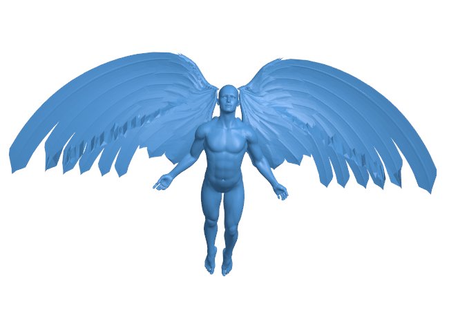 Angel B010358 file Obj or Stl free download 3D Model for CNC and 3d printer