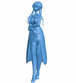 Assassin with needle B010281 file Obj or Stl free download 3D Model for CNC and 3d printer