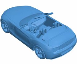 BMW Z4 Car B010418 file Obj or Stl free download 3D Model for CNC and 3d printer