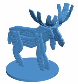 Bacon Moose B010344 file Obj or Stl free download 3D Model for CNC and 3d printer