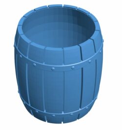 Barrel B010333 file Obj or Stl free download 3D Model for CNC and 3d printer