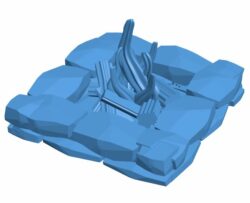 Bonfire B010429 file Obj or Stl free download 3D Model for CNC and 3d printer