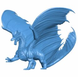 Brass dragon B010423 file Obj or Stl free download 3D Model for CNC and 3d printer