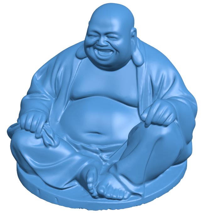 Buddha B010364 file Obj or Stl free download 3D Model for CNC and 3d printer