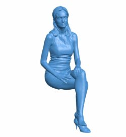 Business woman B010241 file Obj or Stl free download 3D Model for CNC and 3d printer