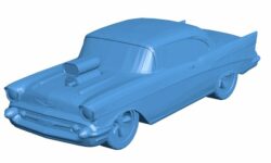 Chevrolet Bel Air Car B010268 file Obj or Stl free download 3D Model for CNC and 3d printer
