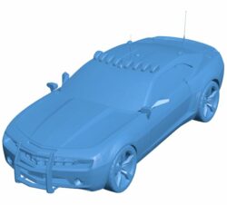 Chevrolet camaro car B010278 file Obj or Stl free download 3D Model for CNC and 3d printer