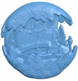 Christmas ornament T0007708 download free stl files 3d model for CNC wood carving
