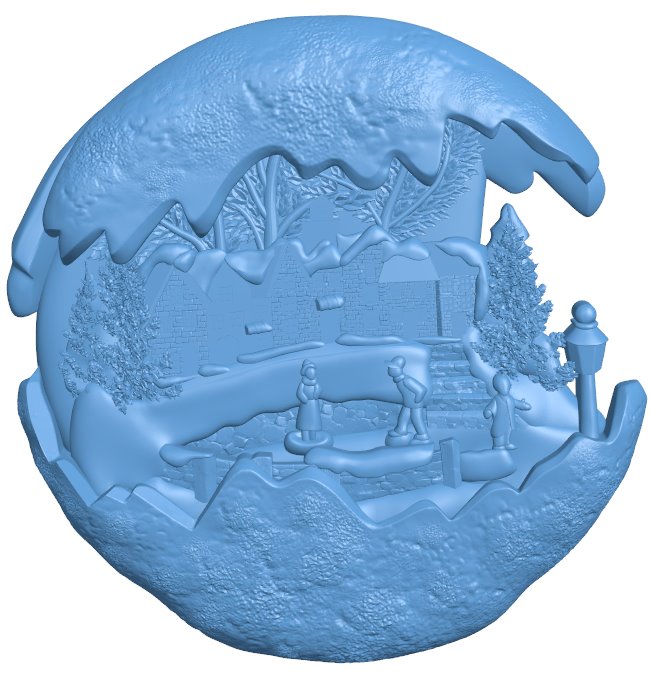 Christmas ornament T0007708 download free stl files 3d model for CNC wood carving