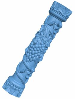Column pattern T0007582 download free stl files 3d model for CNC wood carving