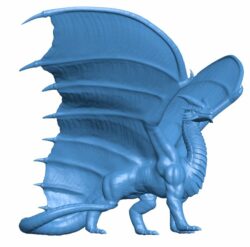 Copper dragon B010422 file Obj or Stl free download 3D Model for CNC and 3d printer