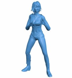 Dancing girl B010375 file Obj or Stl free download 3D Model for CNC and 3d printer