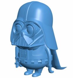 Darth Vader minion B010357 file Obj or Stl free download 3D Model for CNC and 3d printer