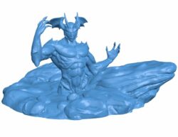 Devilman B010275 file Obj or Stl free download 3D Model for CNC and 3d printer