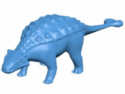Dinosaur Ankylosaurus B010424 file Obj or Stl free download 3D Model for CNC and 3d printer