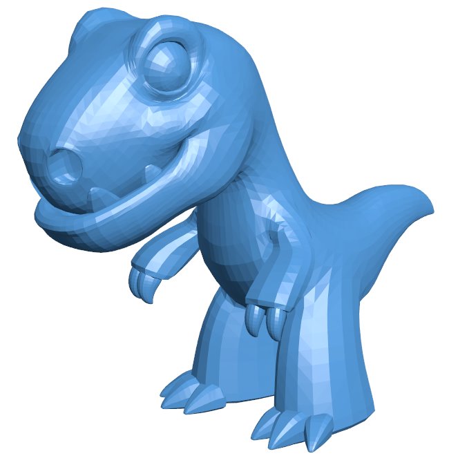 Dinosaur B010369 file Obj or Stl free download 3D Model for CNC and 3d printer