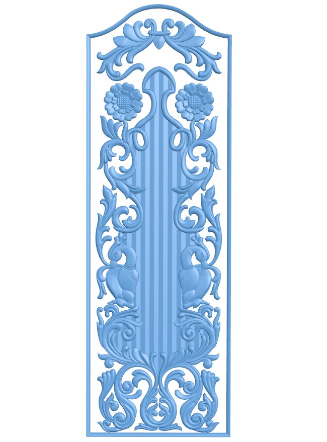 Door frame pattern T0007663 download free stl files 3d model for CNC wood carving