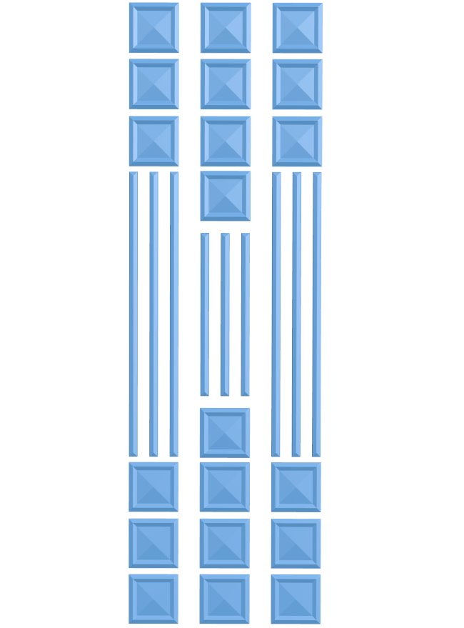 Door frame pattern T0007673 download free stl files 3d model for CNC wood carving