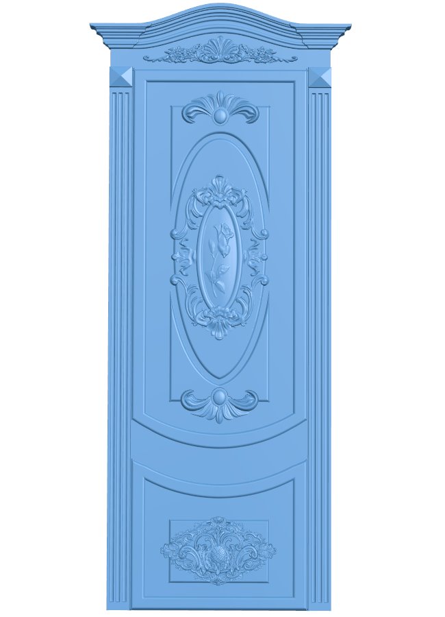 Door pattern T0007190 download free stl files 3d model for CNC wood carving