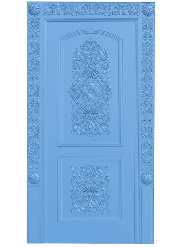 Door pattern T0007191 download free stl files 3d model for CNC wood carving