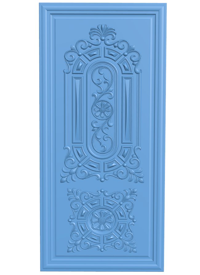 Door pattern T0007222 download free stl files 3d model for CNC wood carving