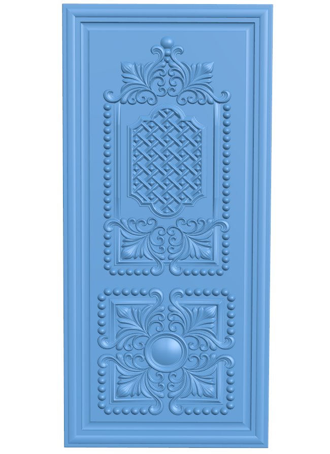 Door pattern T0007223 download free stl files 3d model for CNC wood carving