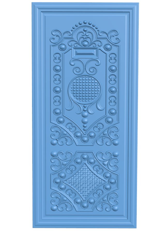 Door pattern T0007224 download free stl files 3d model for CNC wood carving